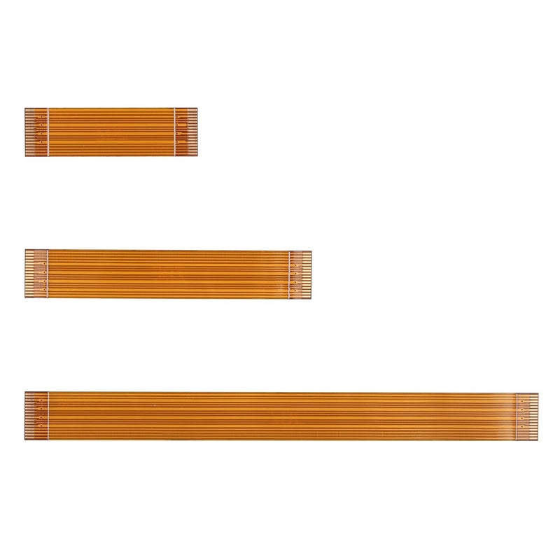 ZDE 6PCS 16Pin 0.5mm Pitch 30mm 50mm 90mm PCIe FPC Flexible Flat Cable Set with 2PCS M.2 SSD Mounting Studs Compatible with Raspberry Pi 5 PCIe to M.2 Key M NVMe SSD Adapter PCIe Peripheral Board - Image 3